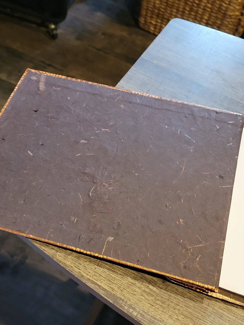 Handmade Pho Album/ Journal Crocodile Skin Cover